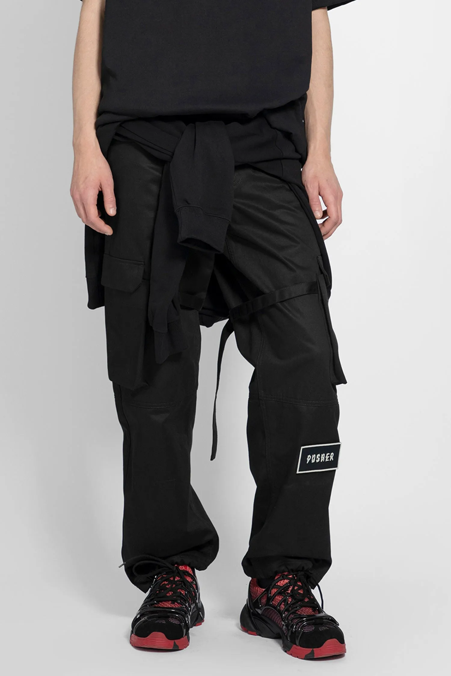 44 LABEL GROUP MAN BLACK TROUSERS