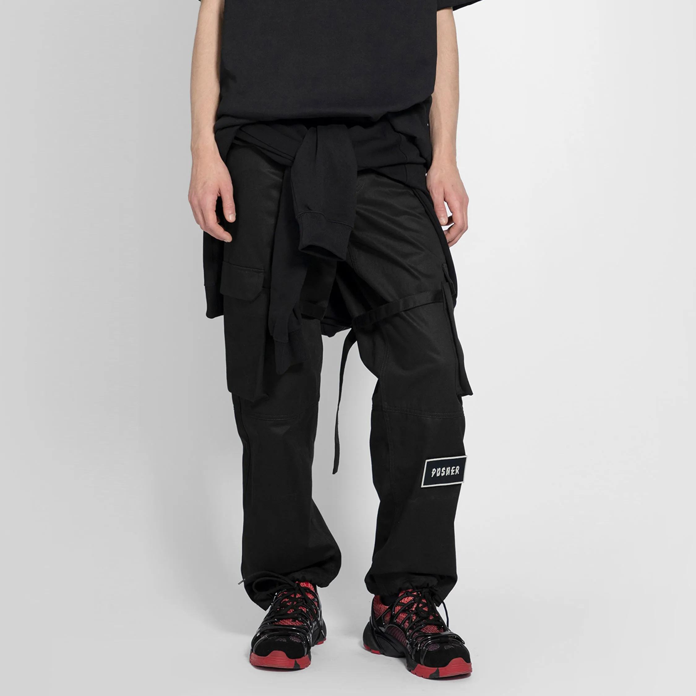 44 LABEL GROUP MAN BLACK TROUSERS