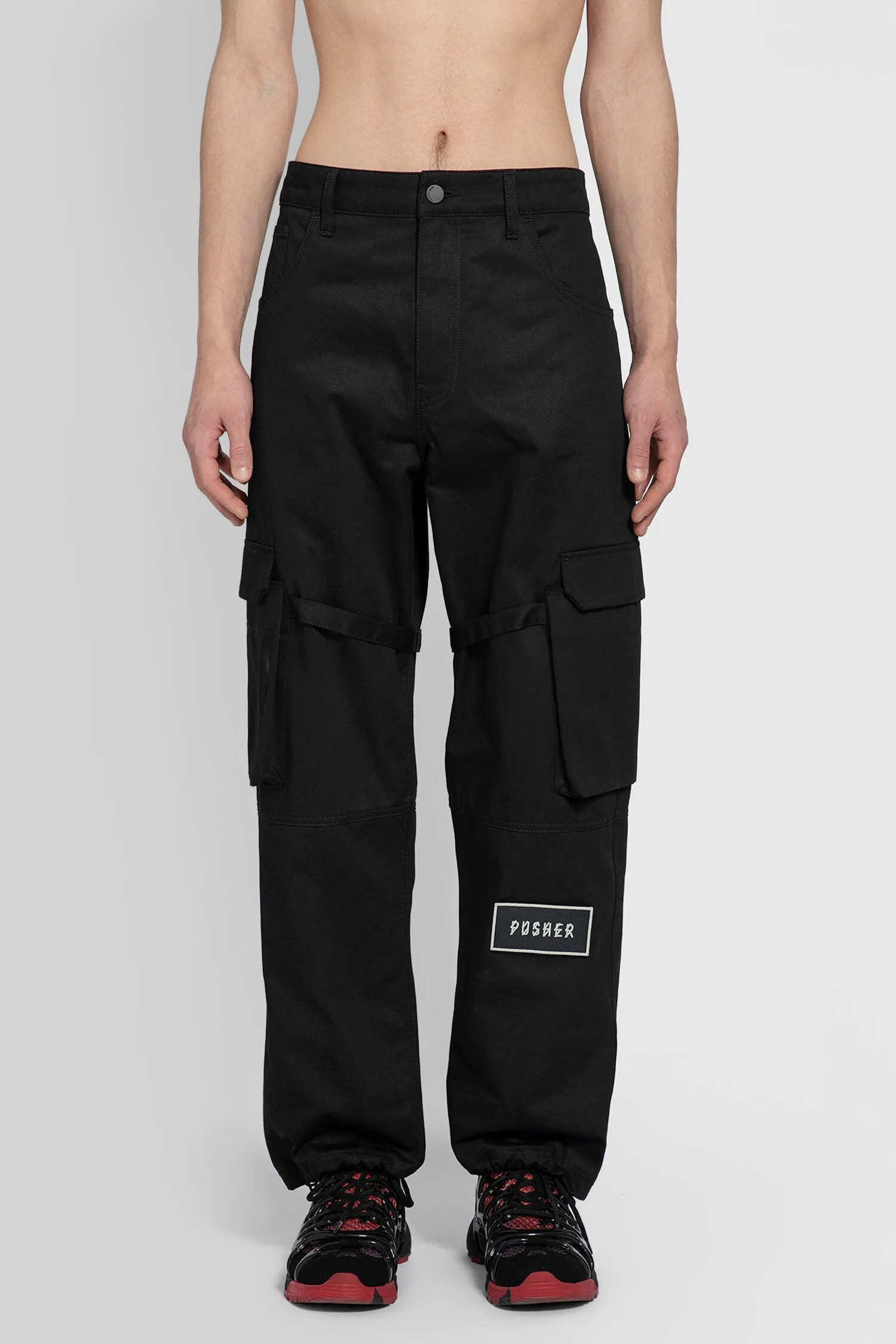 44 LABEL GROUP MAN BLACK TROUSERS