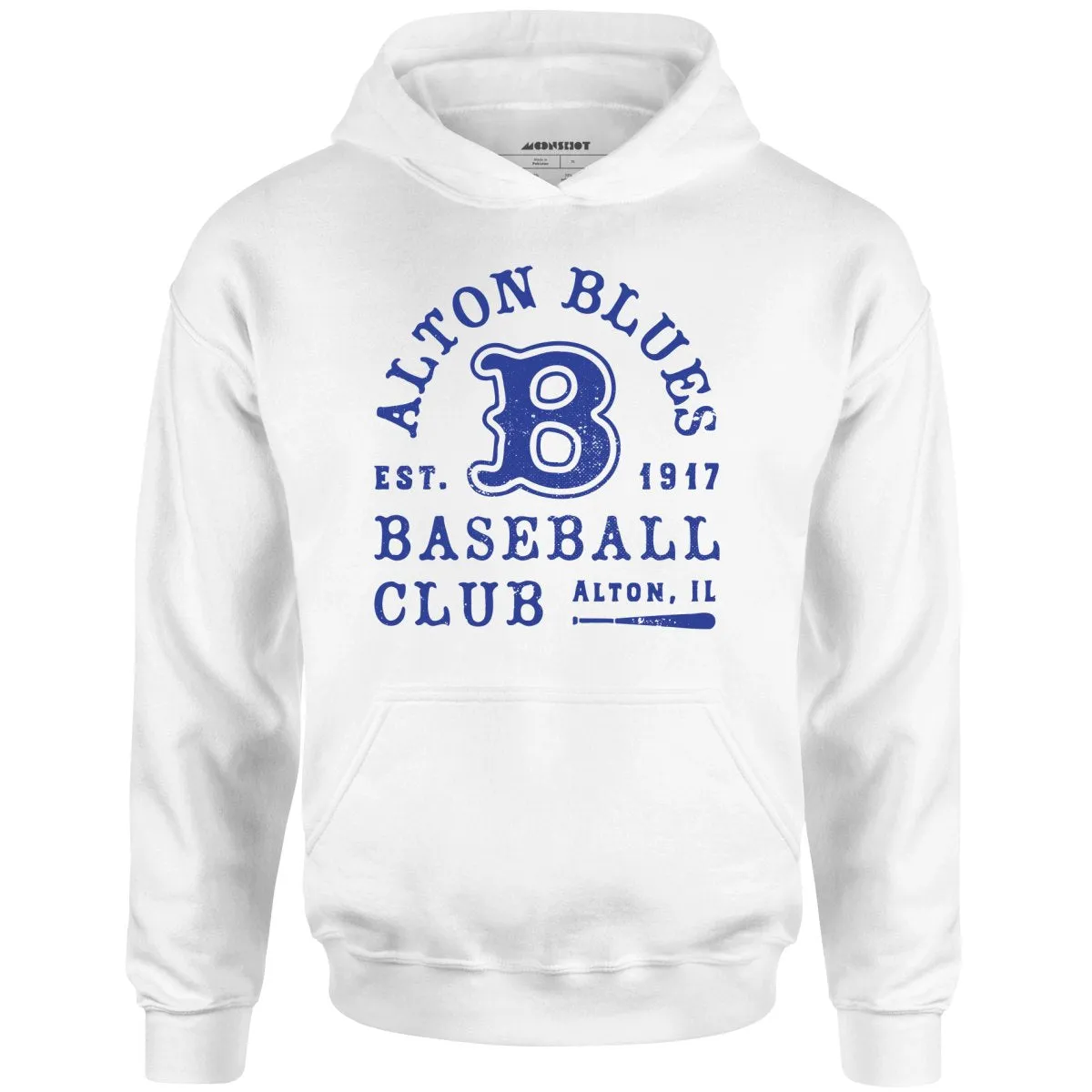 Alton Blues - Illinois - Vintage Defunct Baseball Teams - Unisex Hoodie