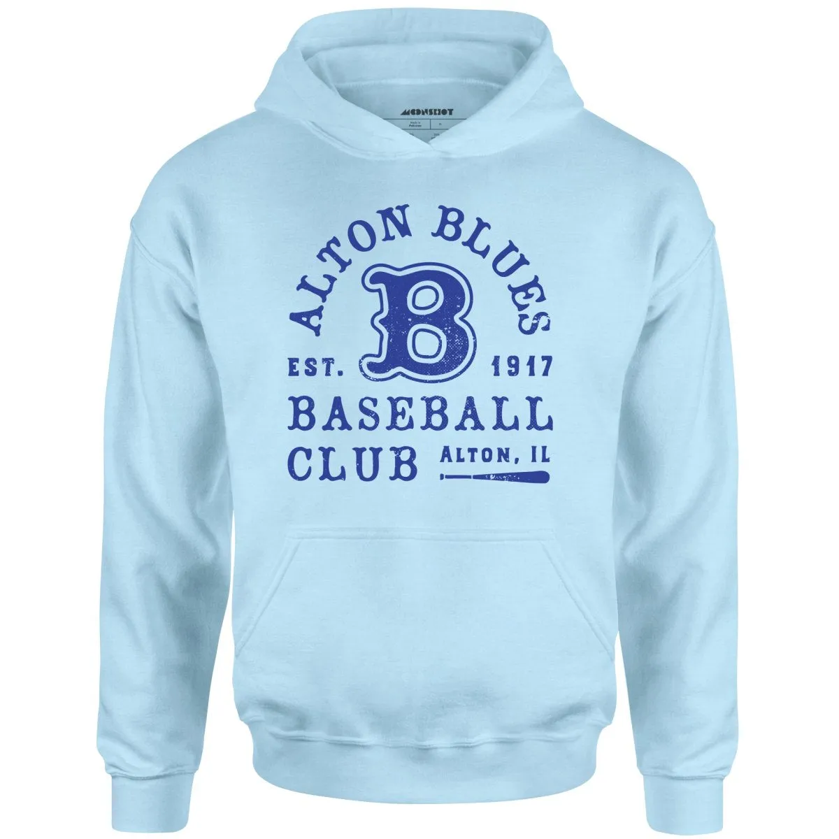 Alton Blues - Illinois - Vintage Defunct Baseball Teams - Unisex Hoodie