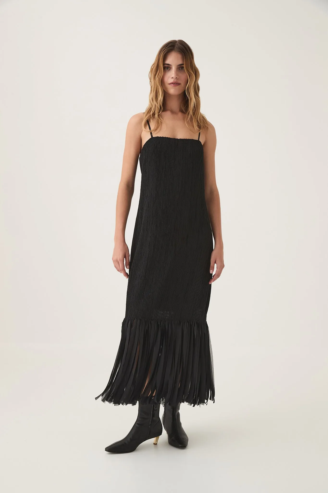 Arris Fringed Maxi Dress