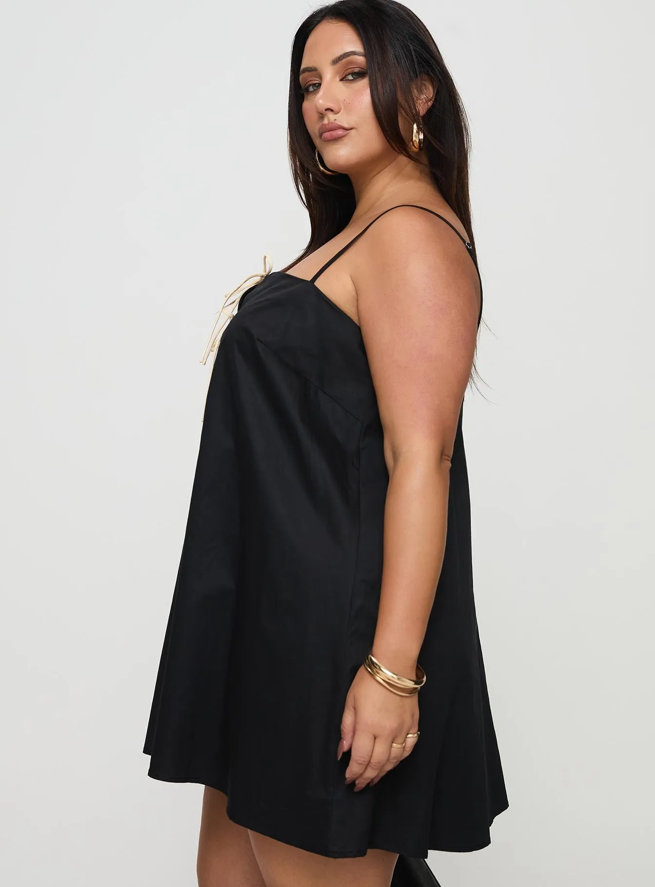 Belong Together Mini Dress Black Curve