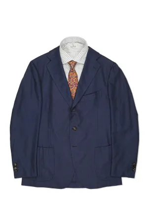 Cesare Attolini Blue Silk Cashmere Sport Coat