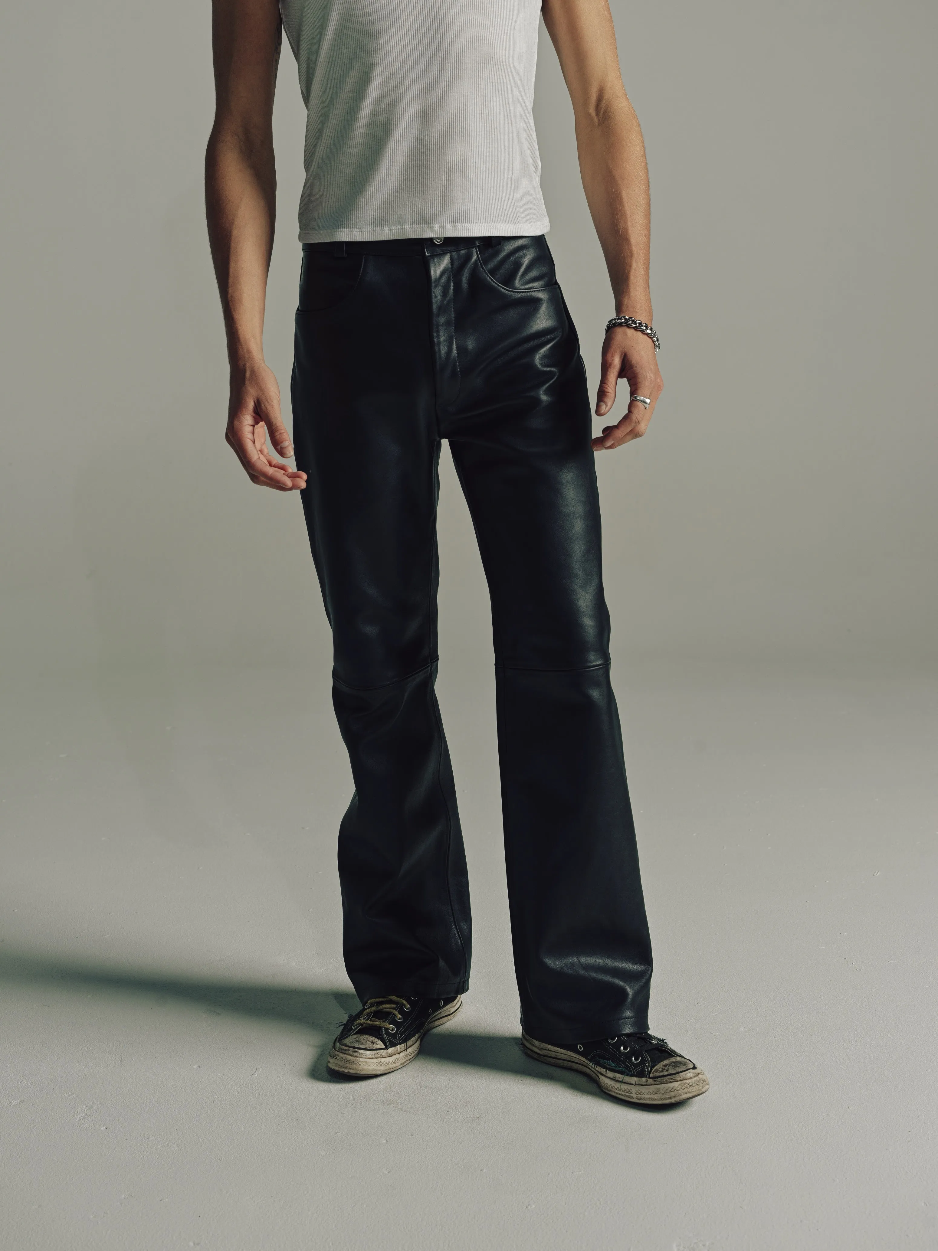 Daf Leather Pant | Black