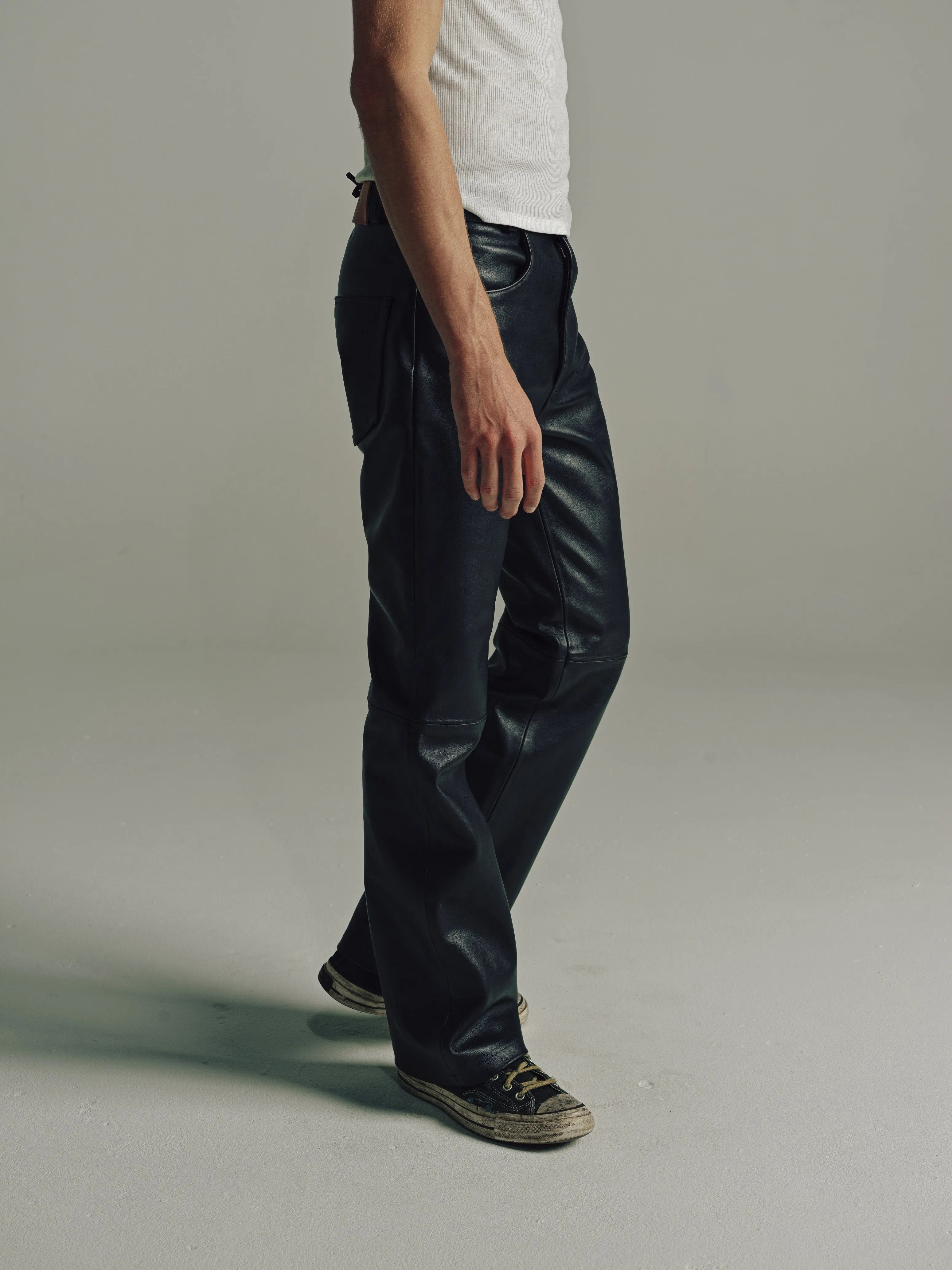 Daf Leather Pant | Black