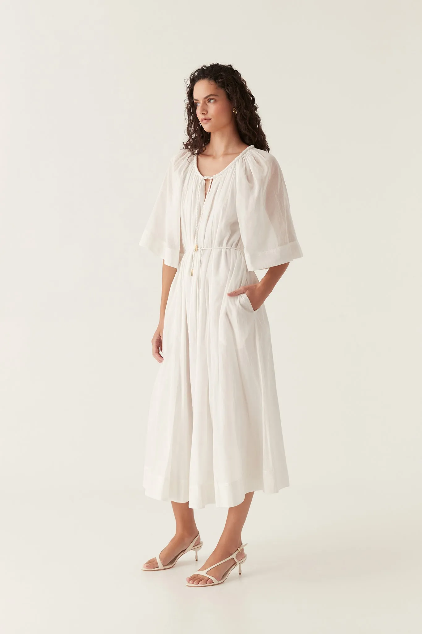 Damia Smock Midi Dress