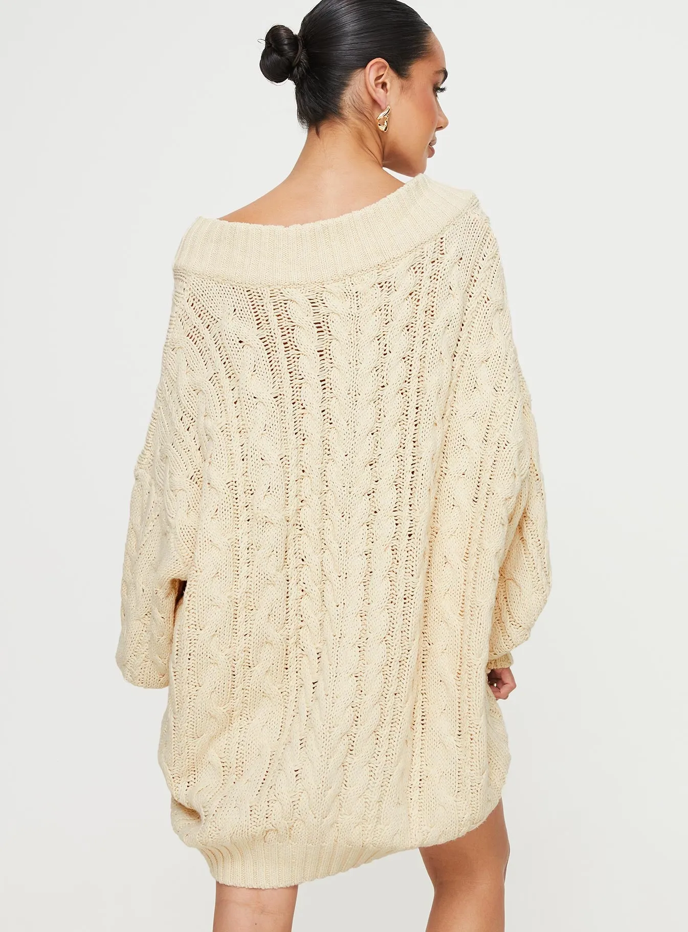 Dravi Mini Sweater Dress Oatmeal