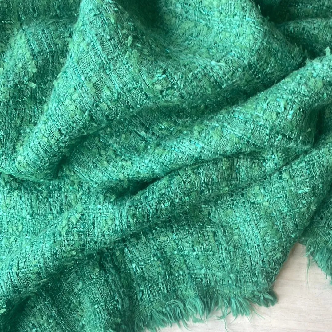 Emerald coco tweed suiting