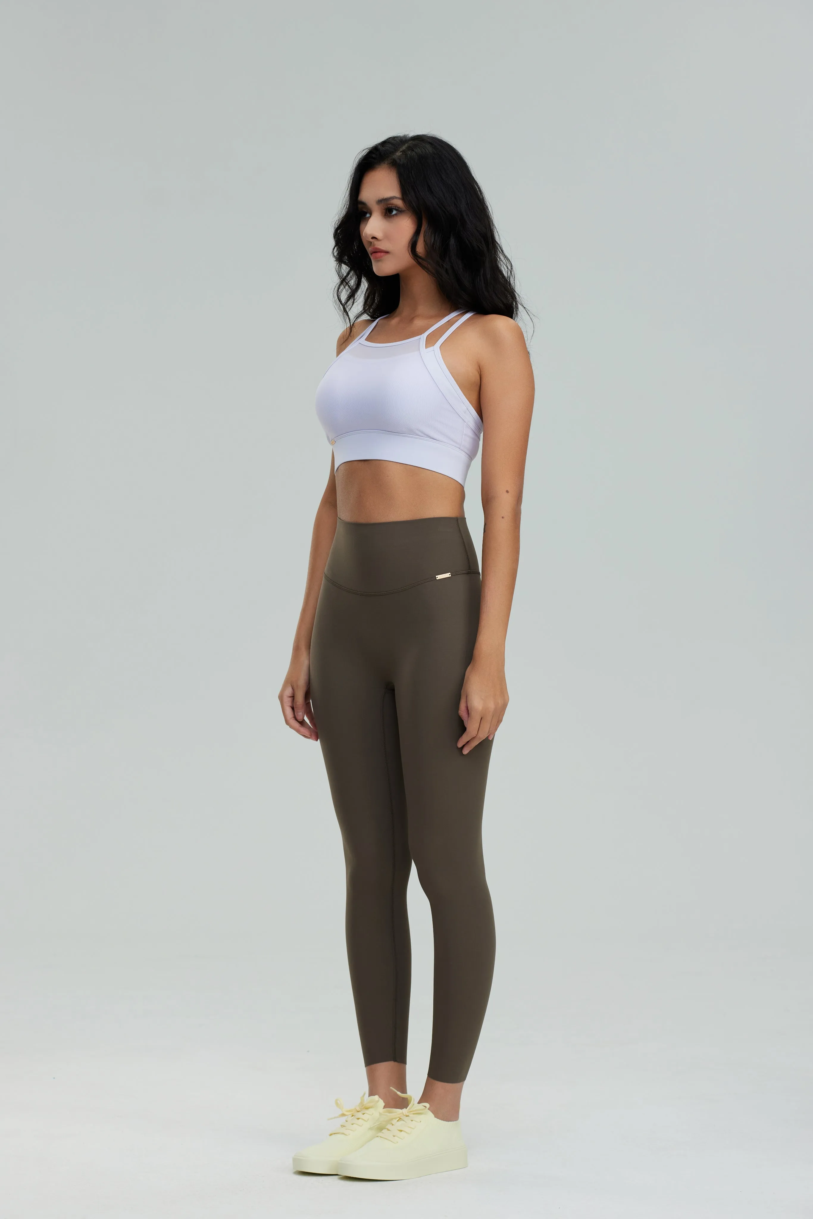 Essence Freesize Leggings - Sage Brown