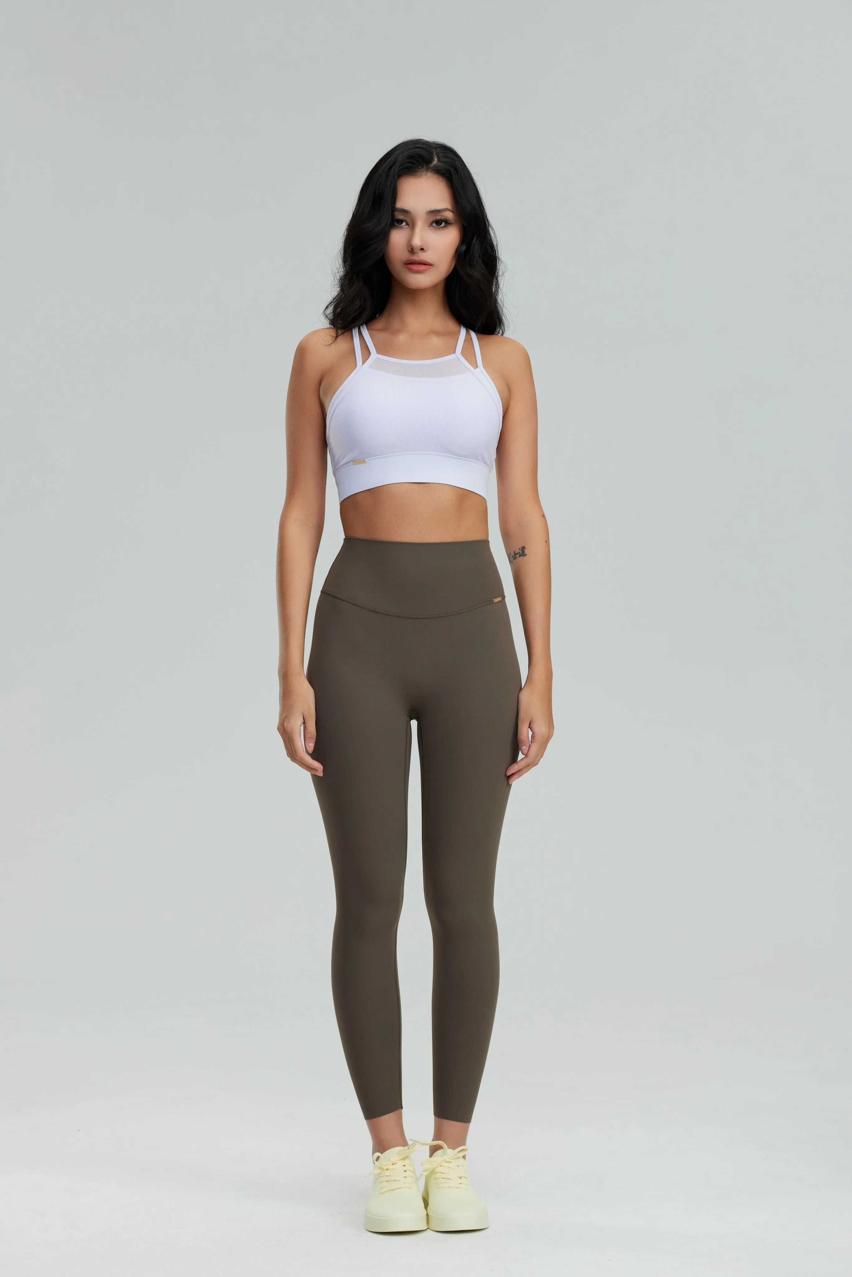 Essence Freesize Leggings - Sage Brown