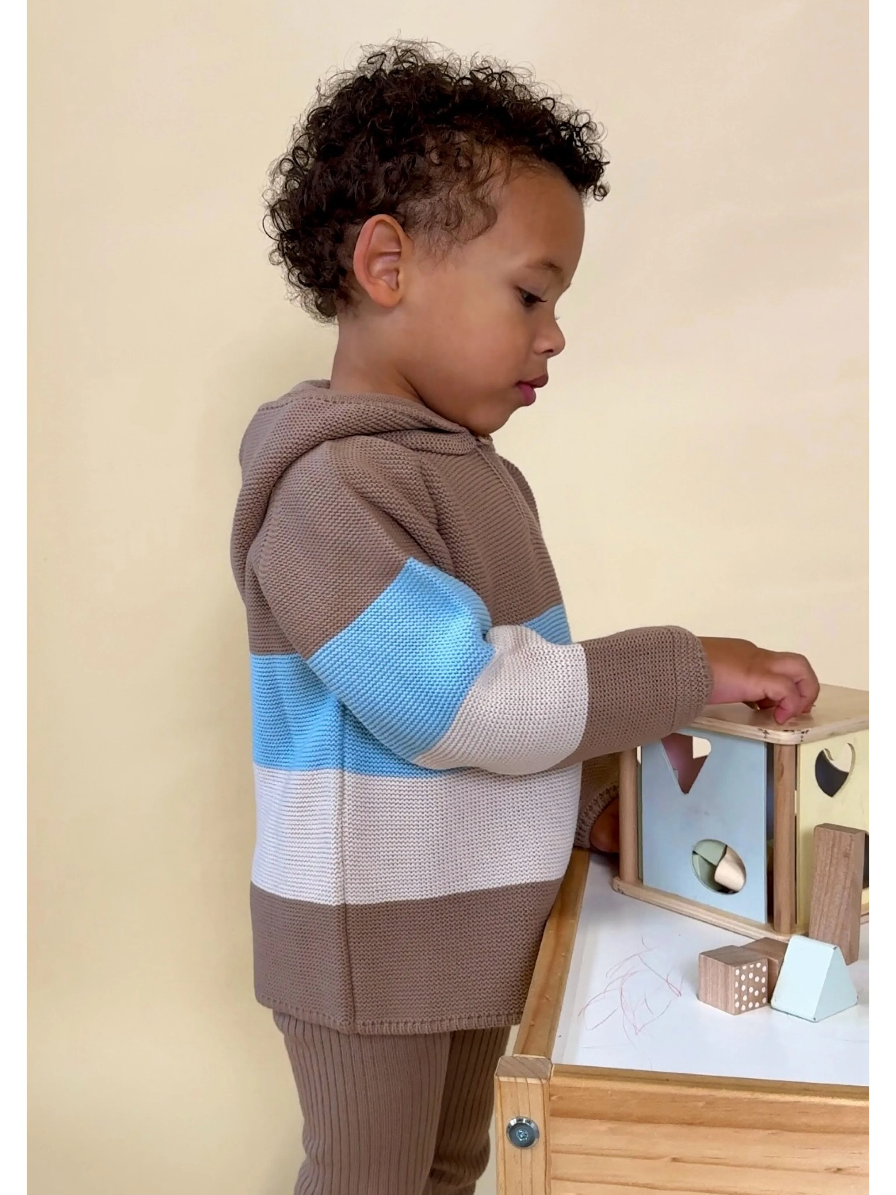 Granlei Camel & Beige Hoodie & Trouser Set