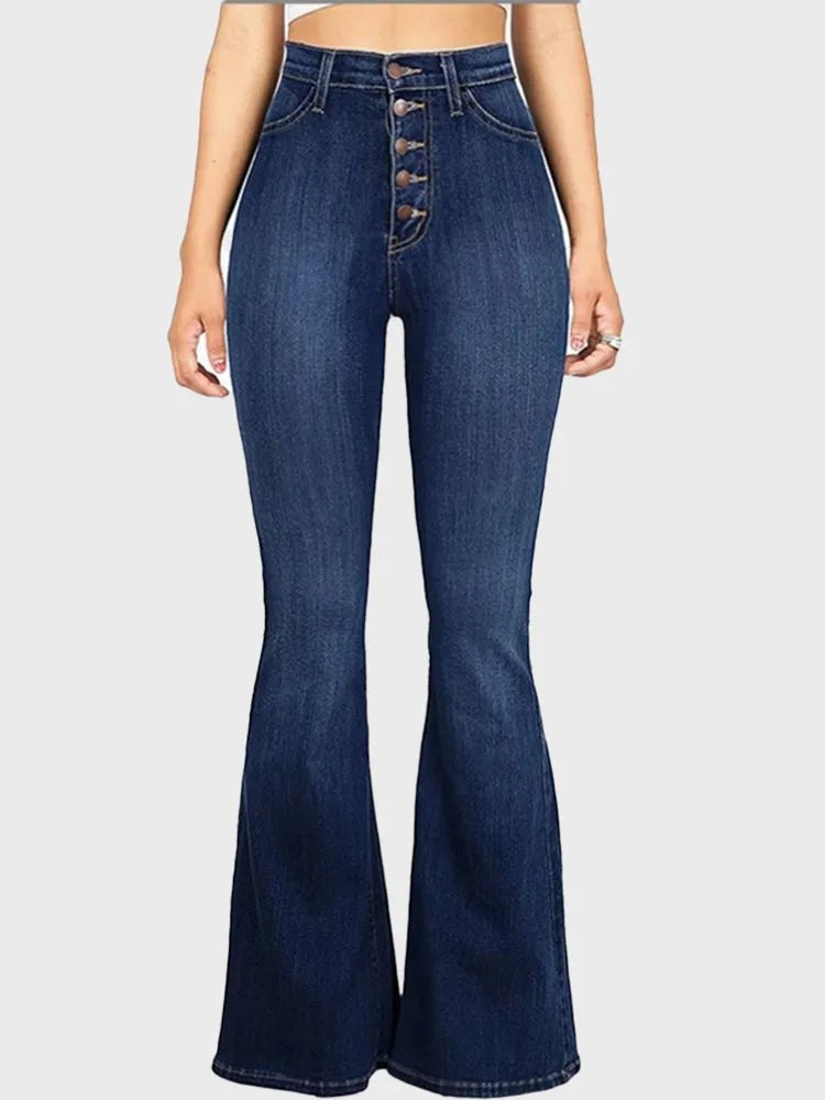 High Waist Jeans Spring Flare