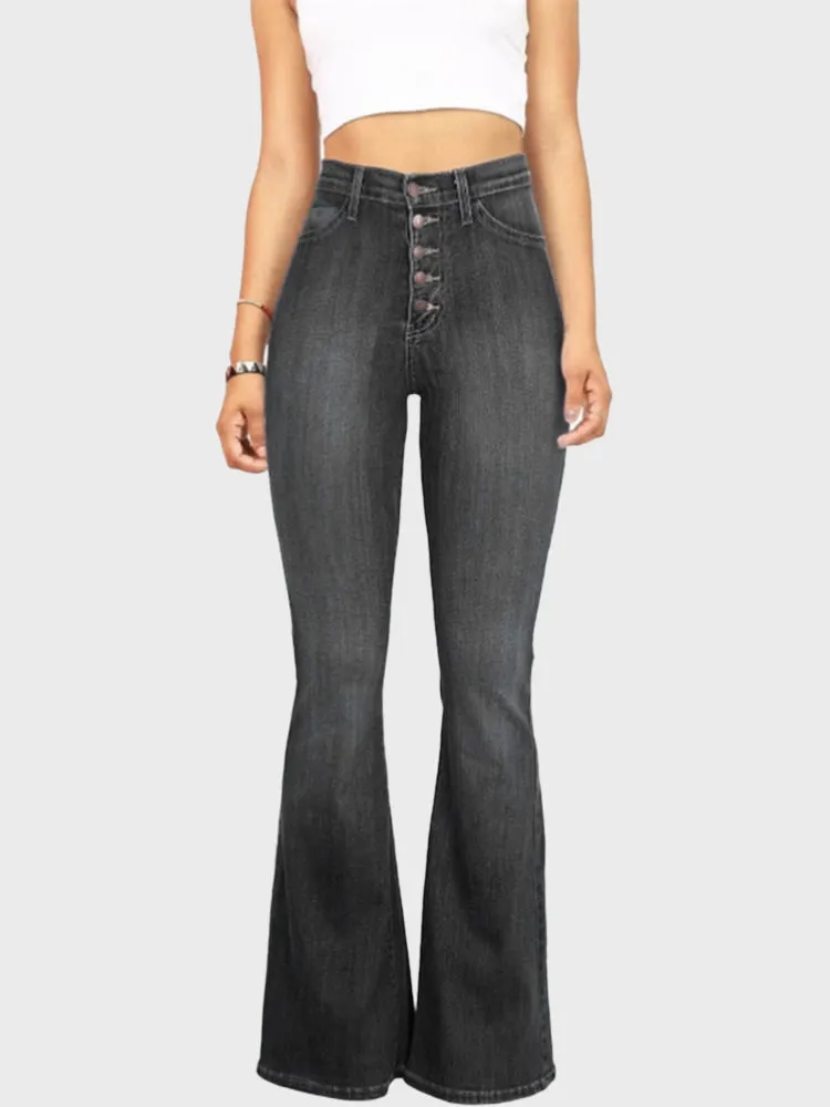 High Waist Jeans Spring Flare