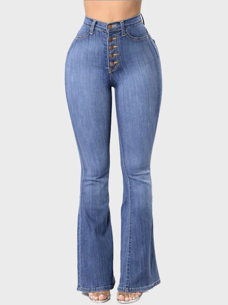 High Waist Jeans Spring Flare