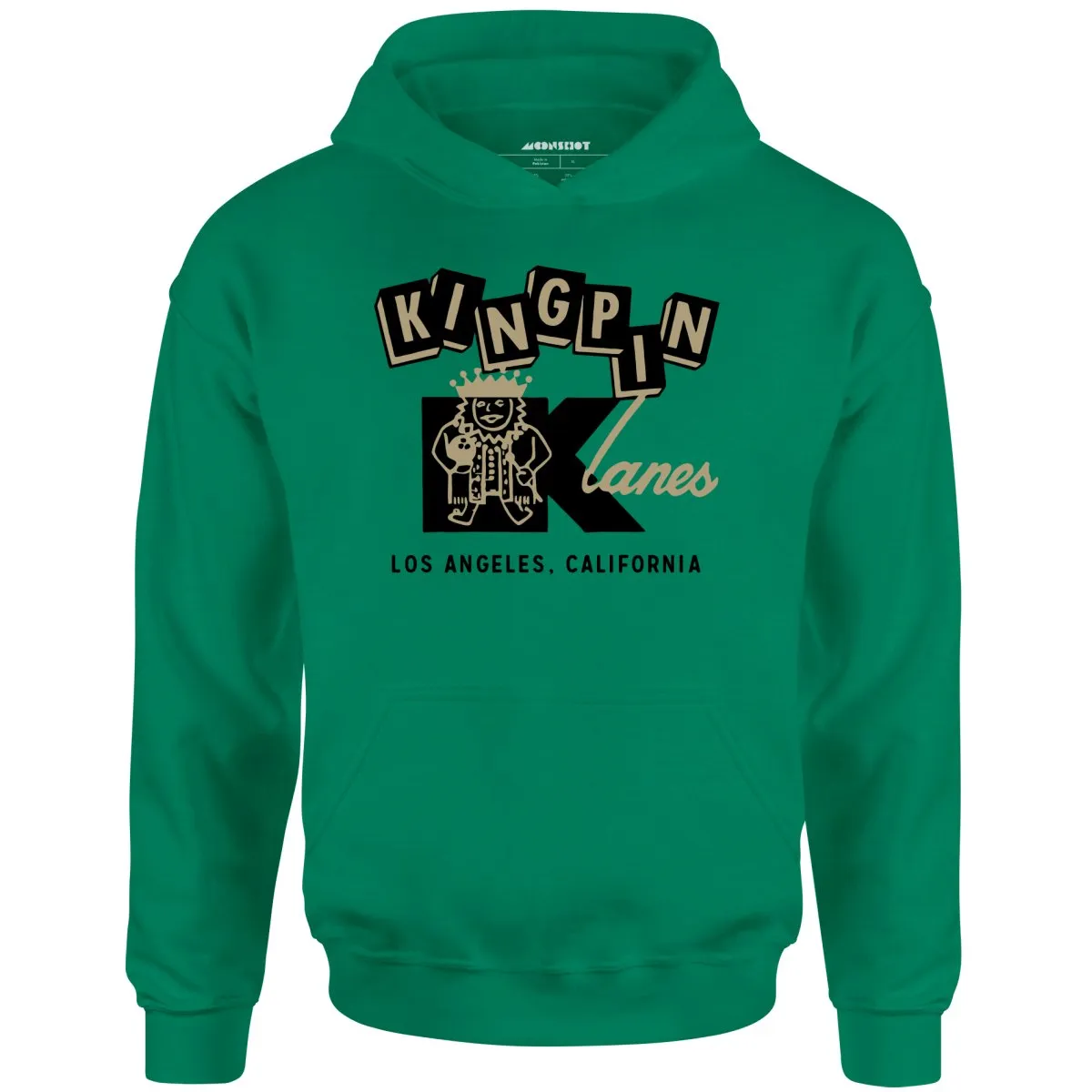 Kingpin Lanes - Los Angeles, CA - Vintage Bowling Alley - Unisex Hoodie