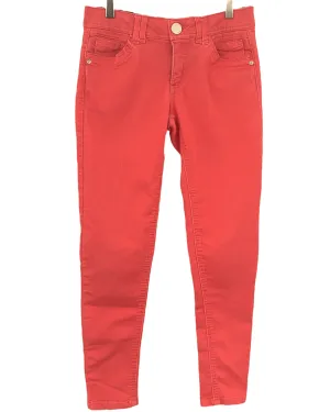 Light Spring Lantana Orange Stretch Jeans