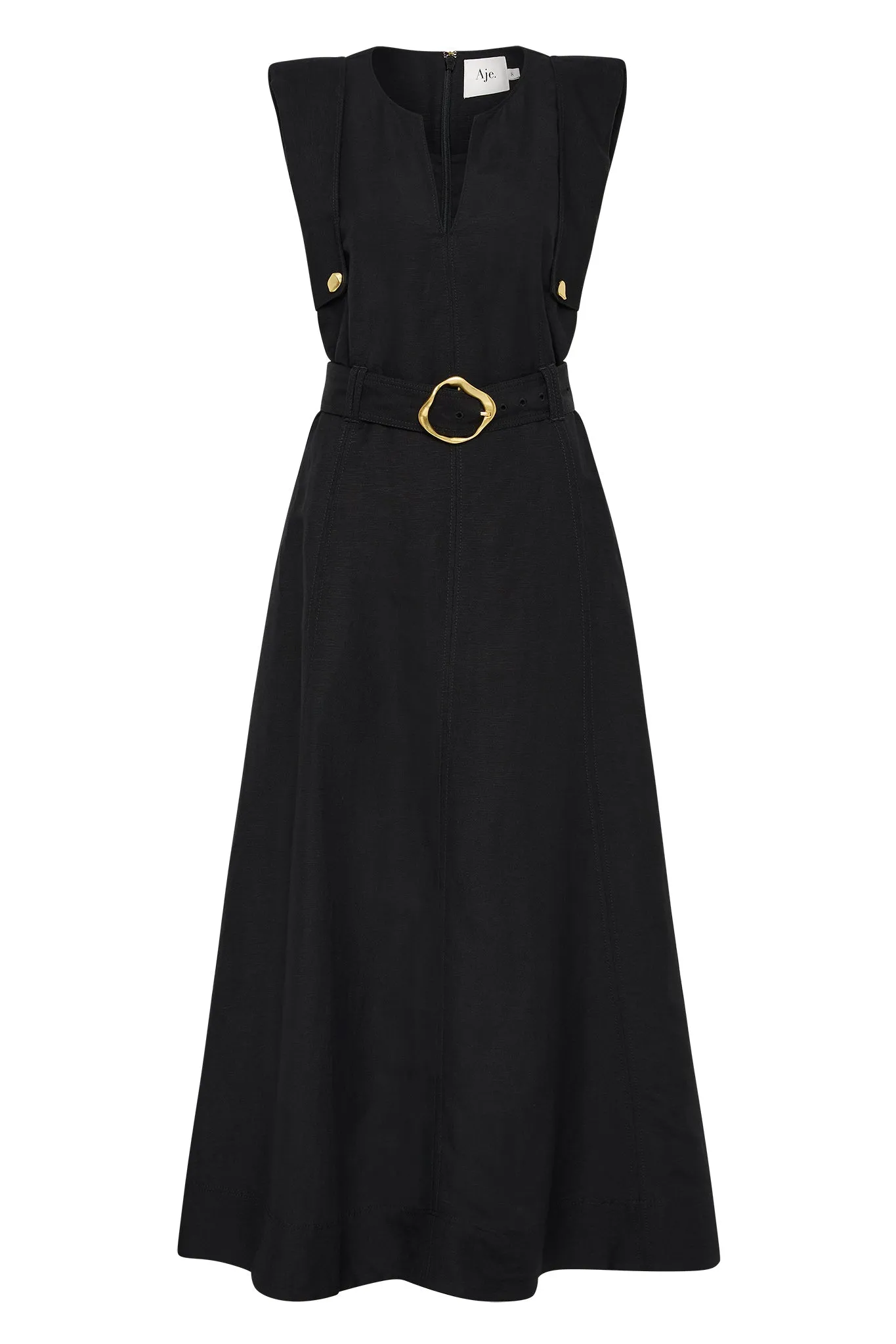 Lyric Belted Midi Dress