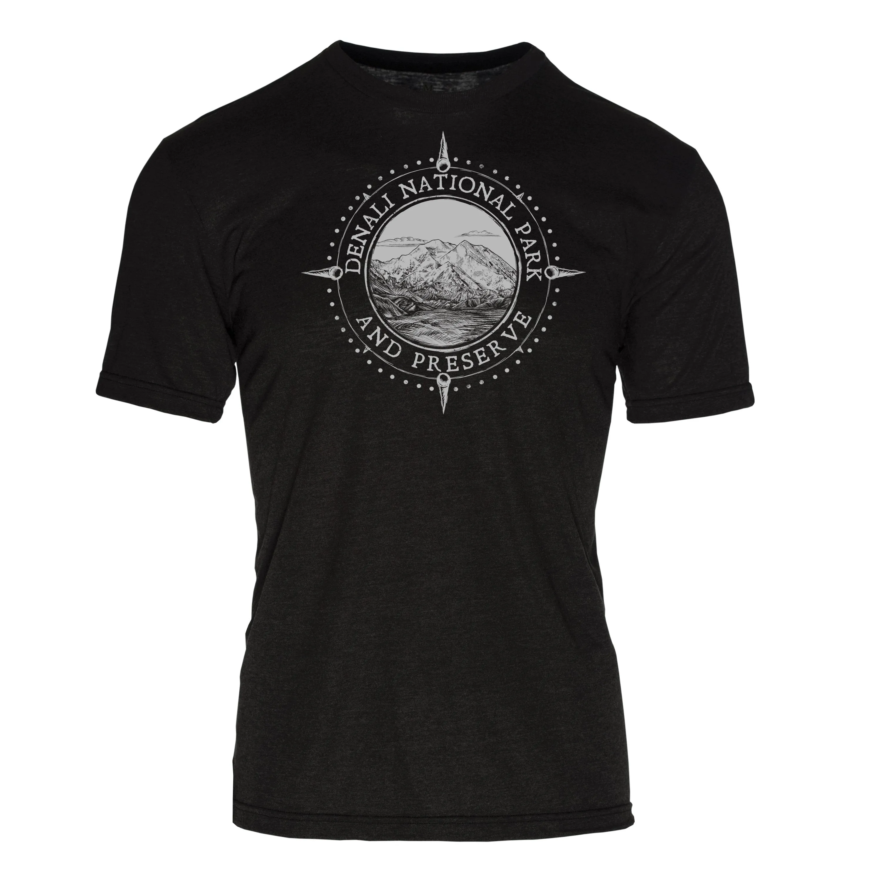 Minimalist Compass Denali National Park REPREVE® Crew T-Shirt