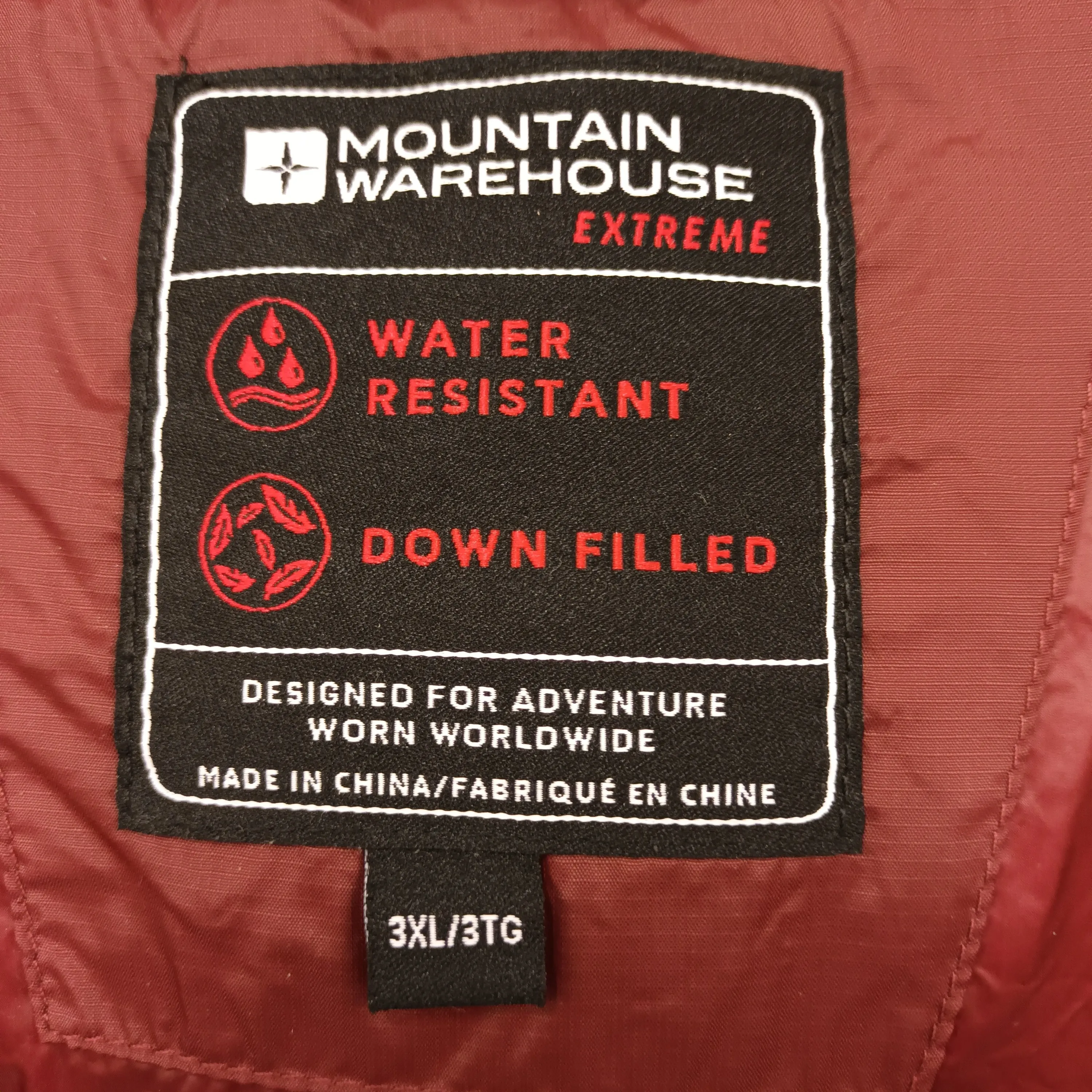 Mountain Warehouse 3XL Red Extreme 700 Polar Expedition Down Coat