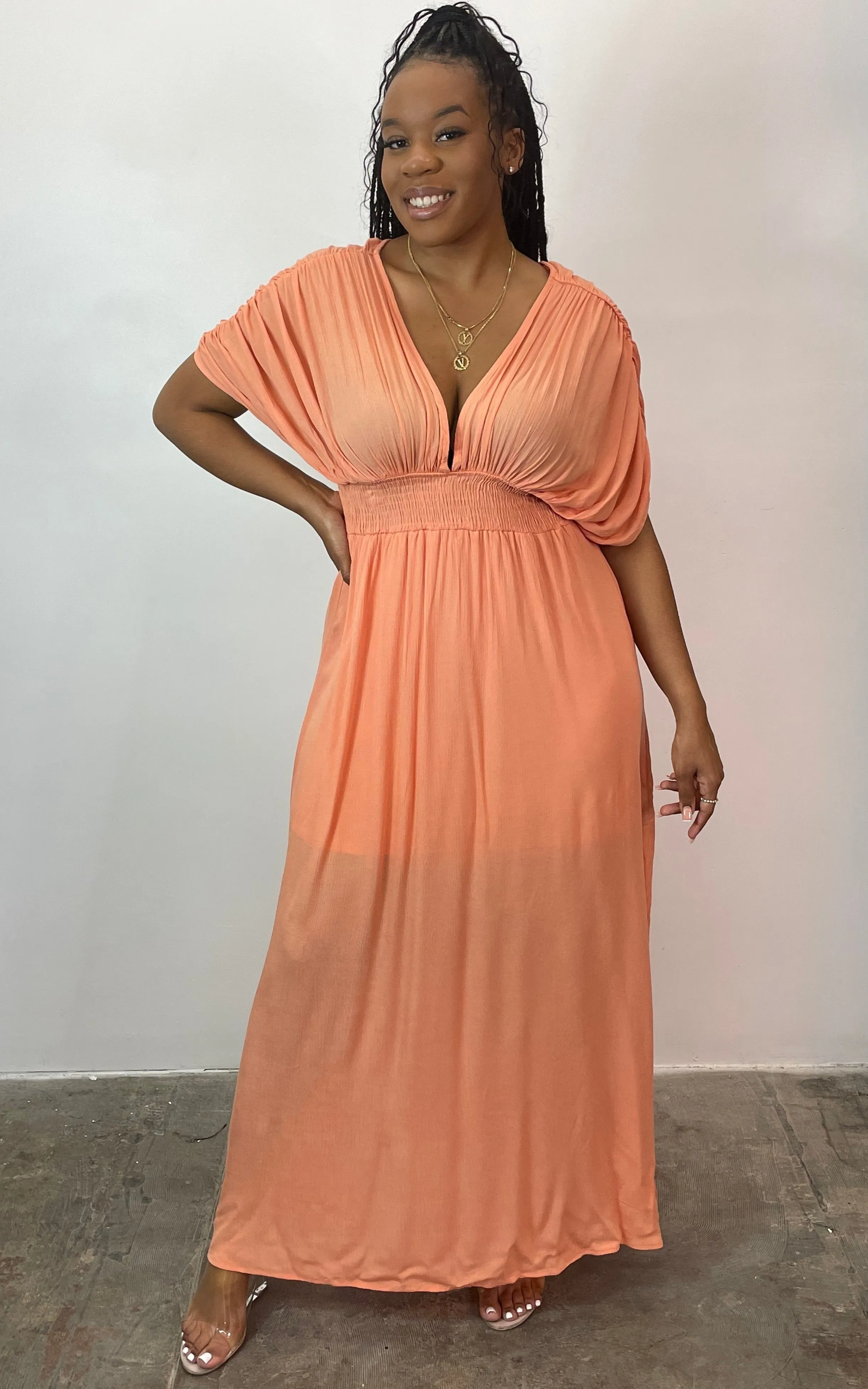 Peachy Maxi Dress