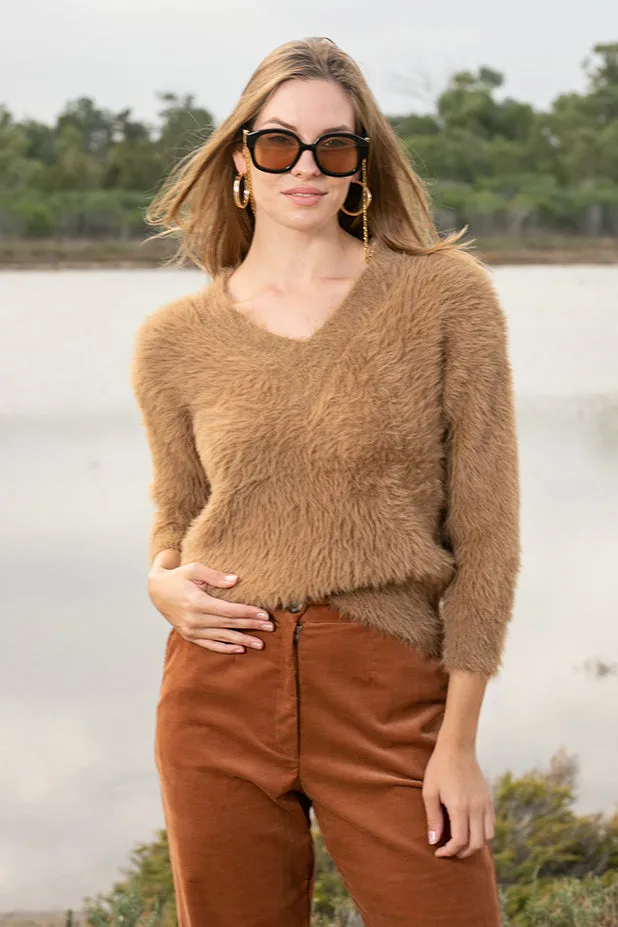 Queencii – Pauline Sweater Brown