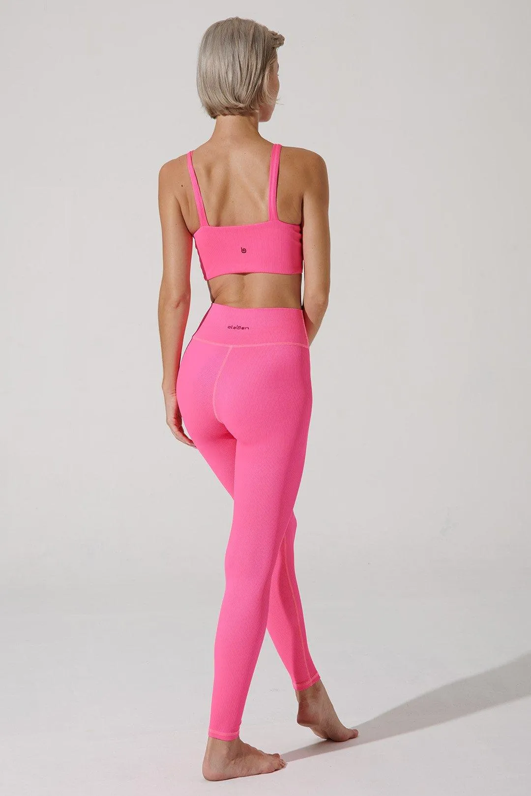 Querida High Waist R Legging - Hot Pink