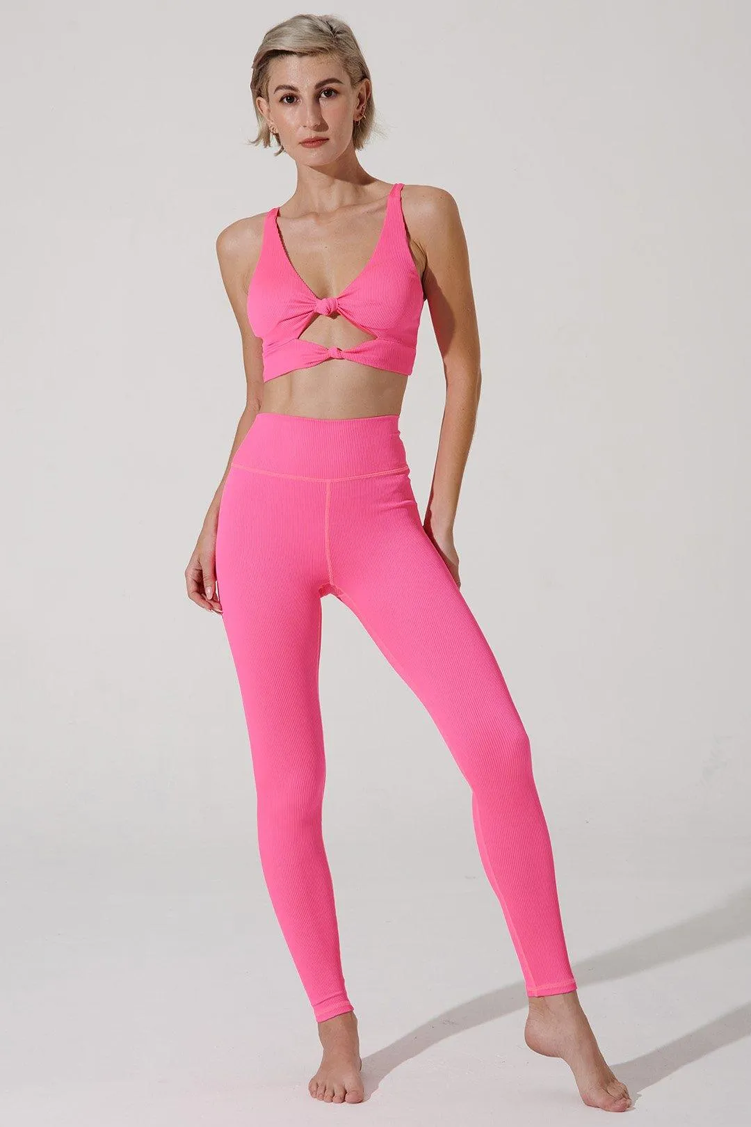 Querida High Waist R Legging - Hot Pink