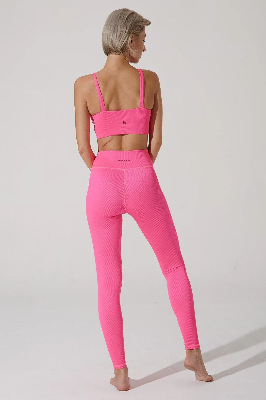 Querida High Waist R Legging - Hot Pink