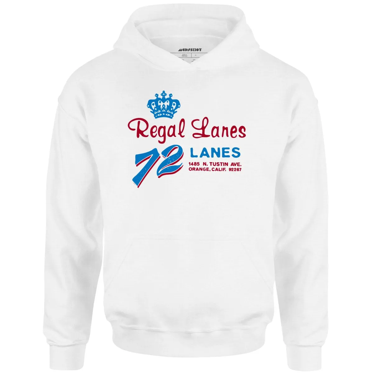 Regal Lanes - Orange, CA - Vintage Bowling Alley - Unisex Hoodie