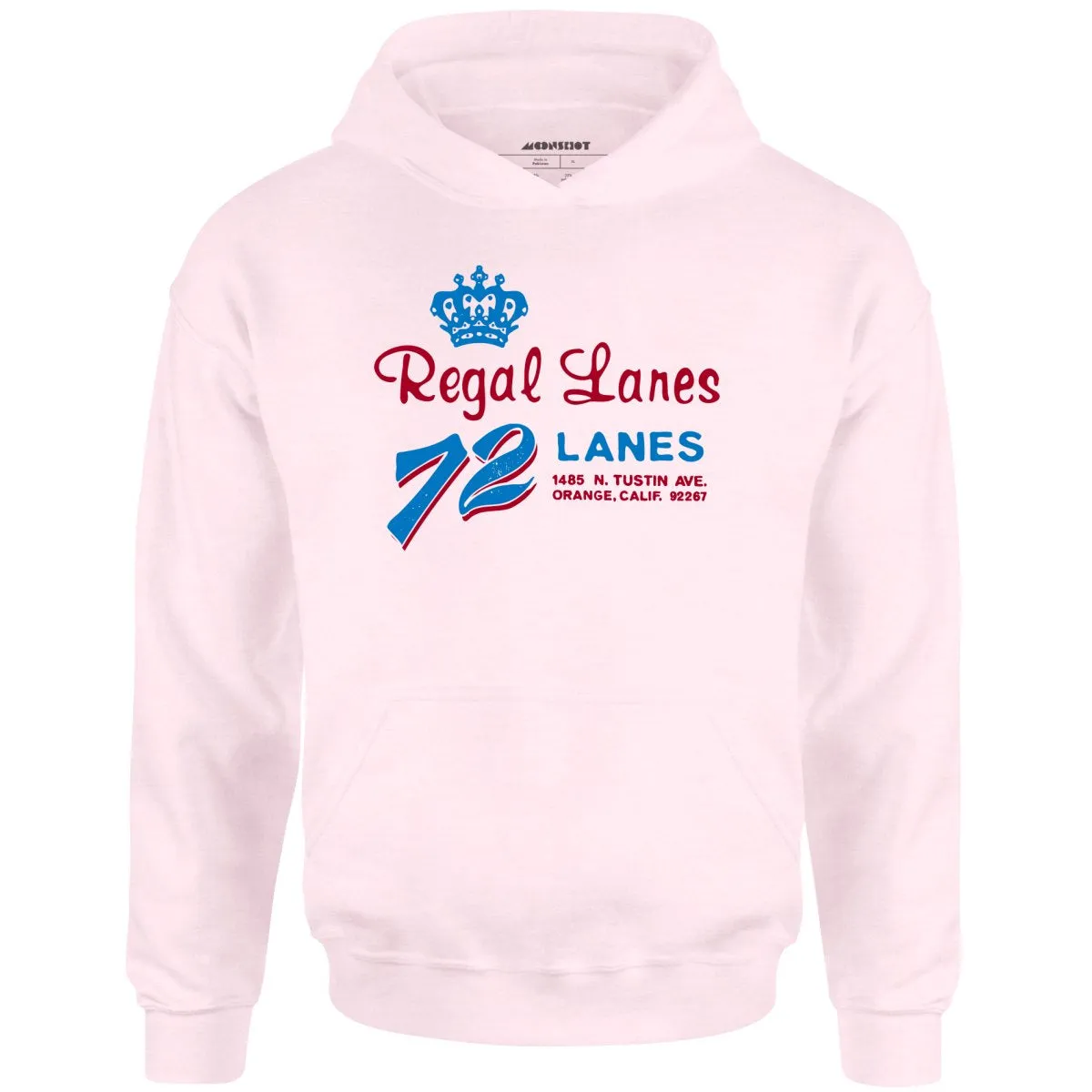 Regal Lanes - Orange, CA - Vintage Bowling Alley - Unisex Hoodie