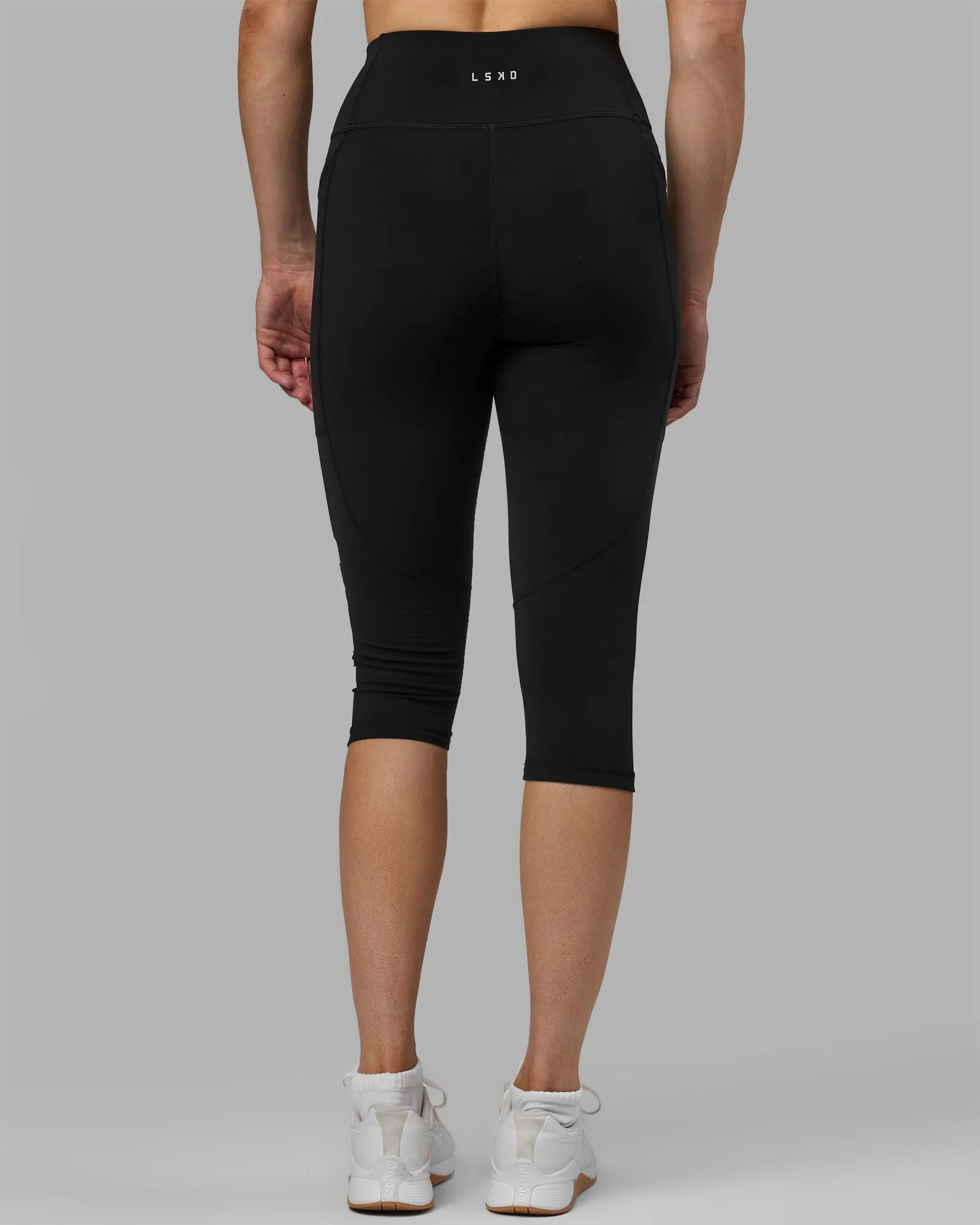 Rep 3/4 Length Leggings - Black-White