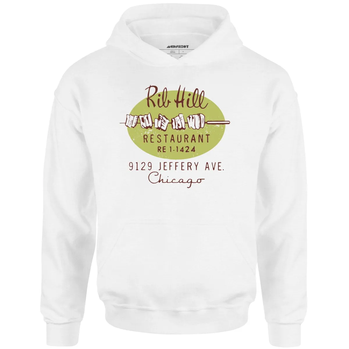 Rib Hill - Chicago, IL - Vintage Restaurant - Unisex Hoodie