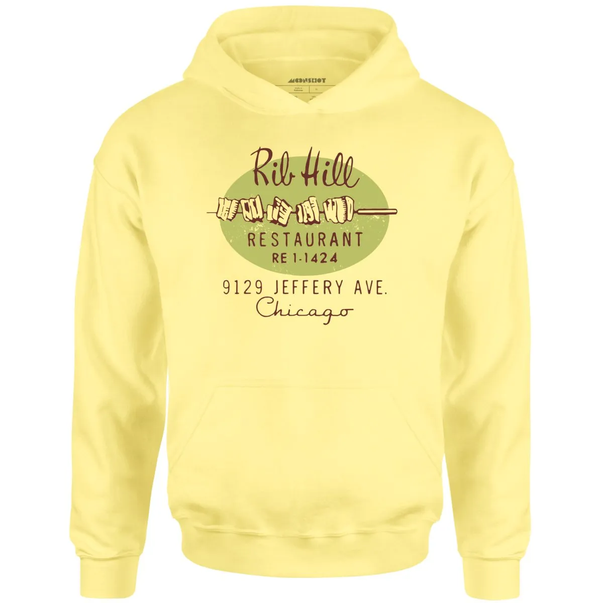 Rib Hill - Chicago, IL - Vintage Restaurant - Unisex Hoodie