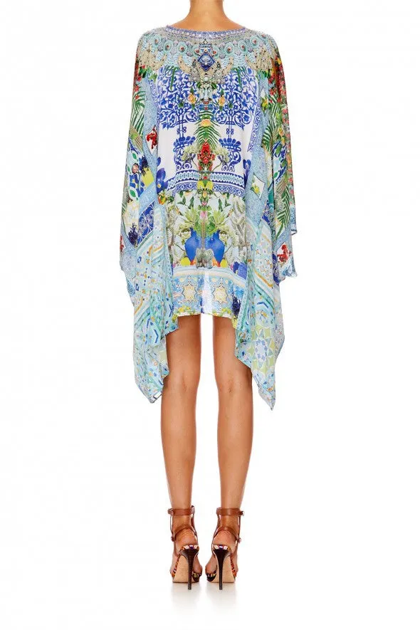 Split Shoulder Short Kaftan- My Majorelle