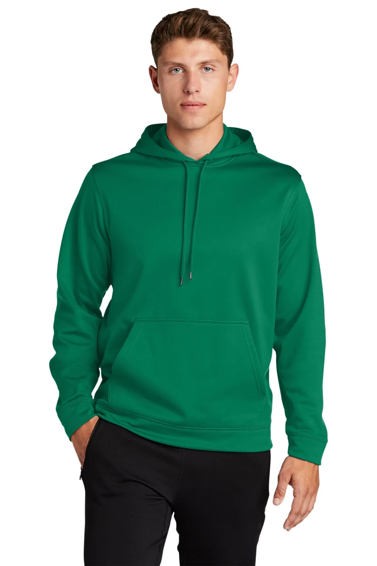 Sport-Tek Sport-Wick Fleece Customized Hooded Pullovers, Kelly Green