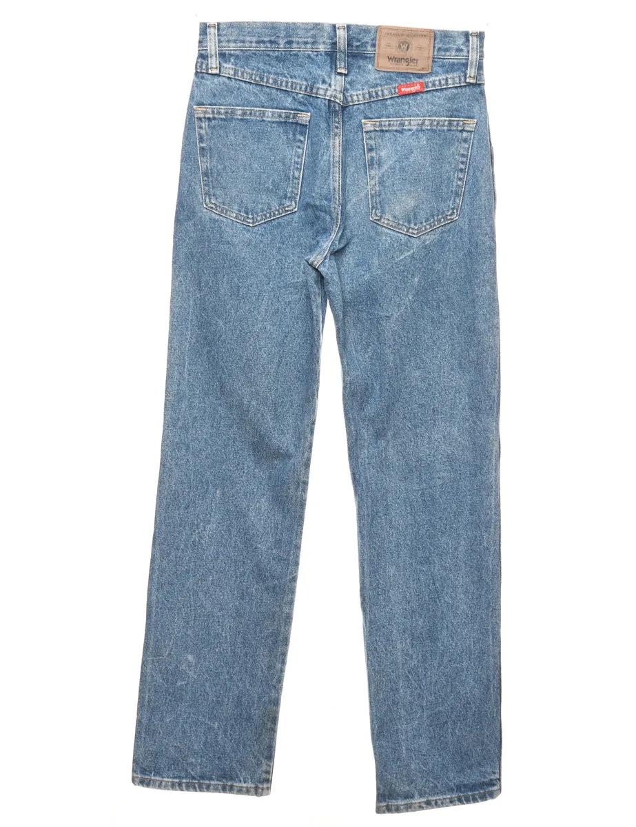 Straight Leg Light Wash Wrangler Jeans - W29 L32