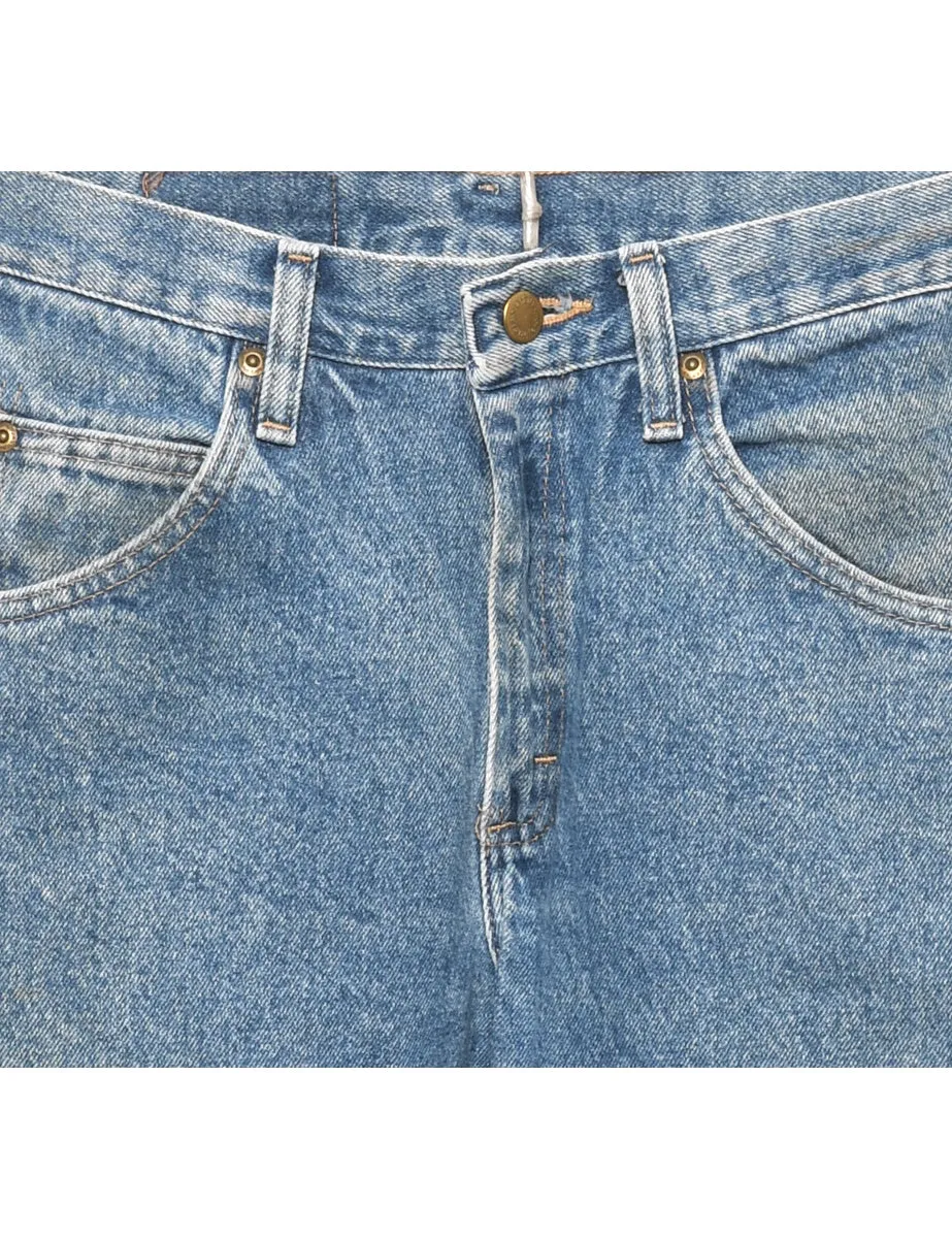 Straight Leg Light Wash Wrangler Jeans - W29 L32