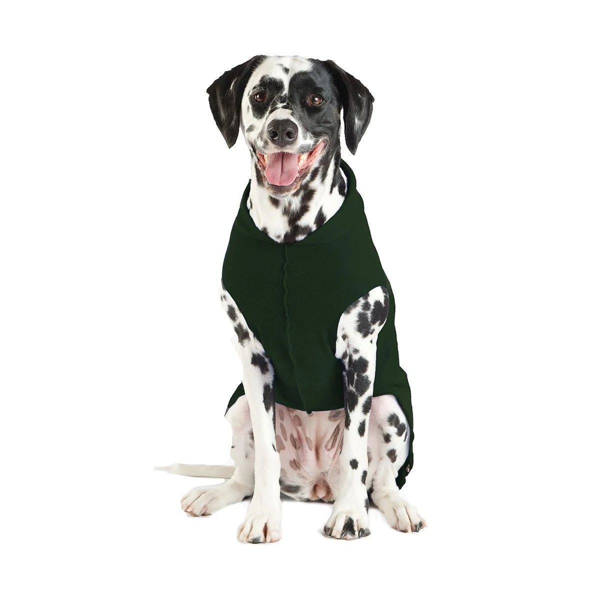 Stretch Fleece Dog Coat Hunter Green