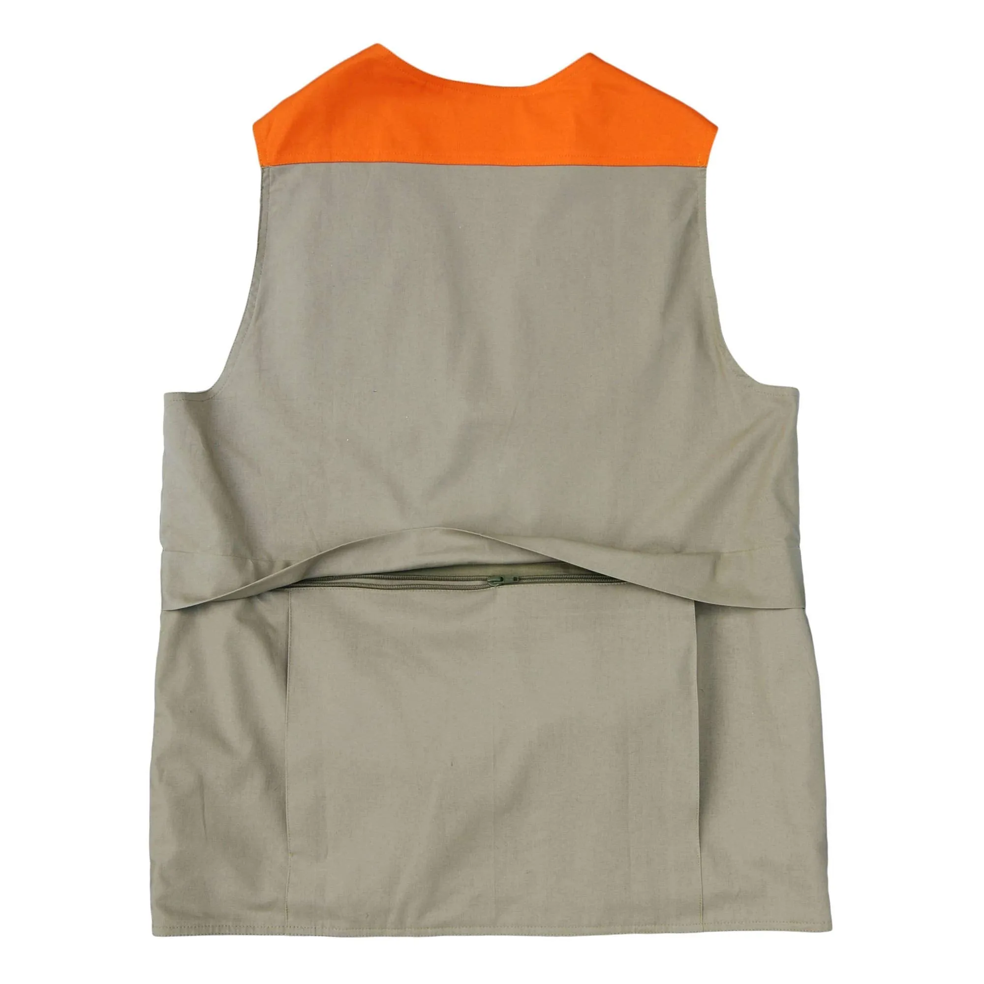 TAG Safari Khaki Blaze Clay Bird Shooting Safari Vest with Covered Pockets