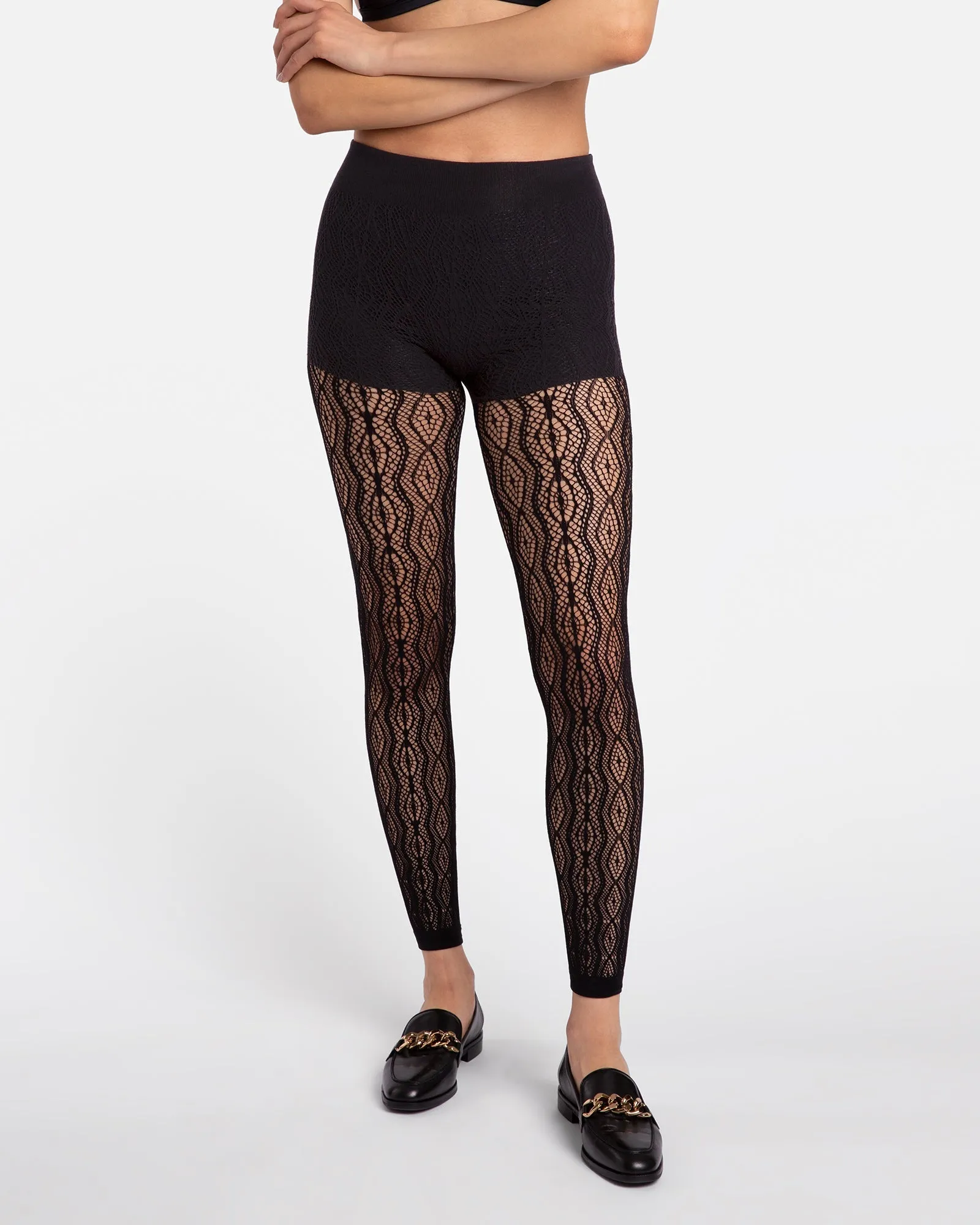 The Charmer Lace Leggings Black