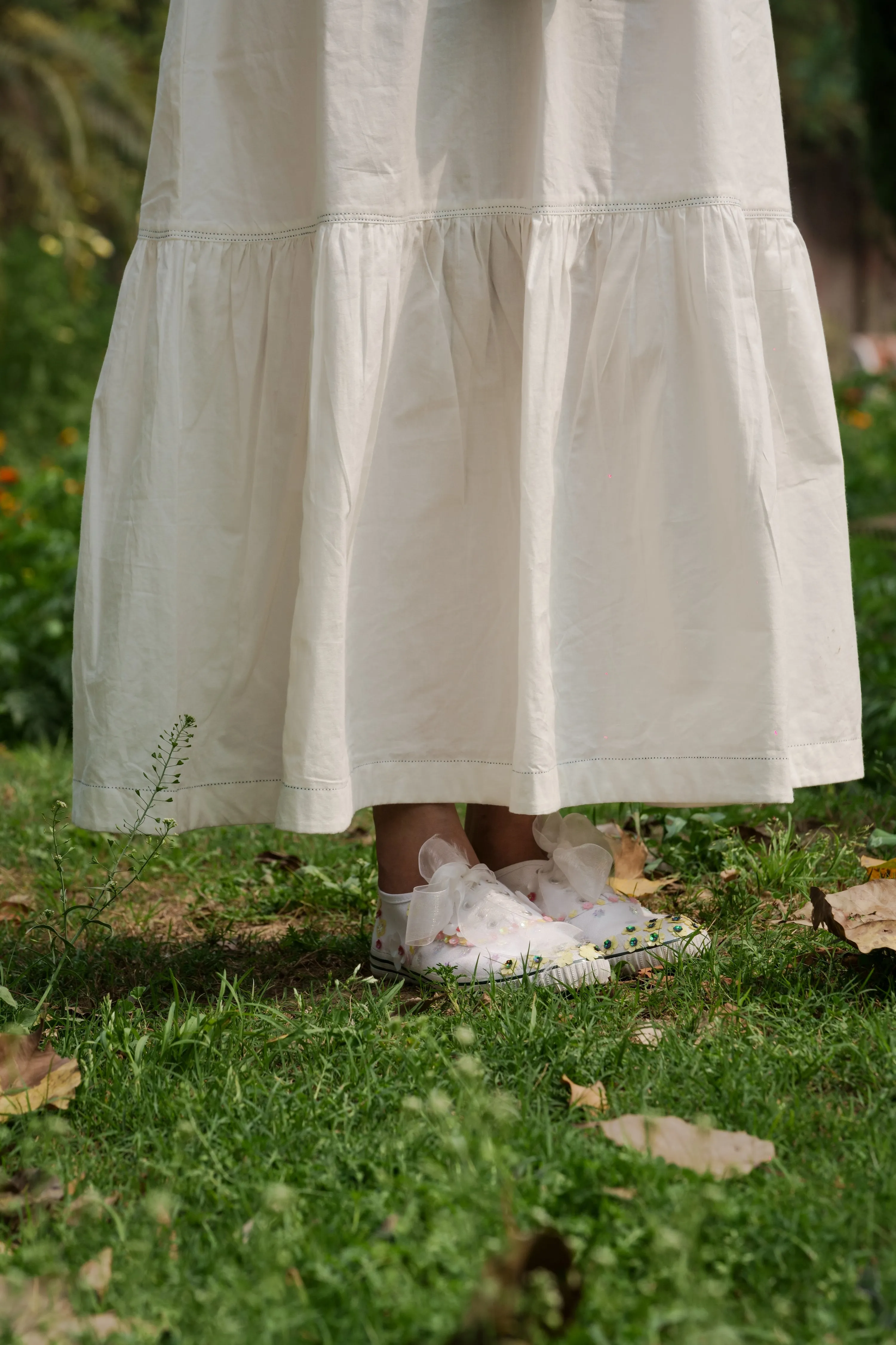 White Strap Maxi Dress