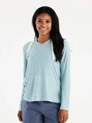 Women's Bamboo Slub Hoodie - Ocean Mist