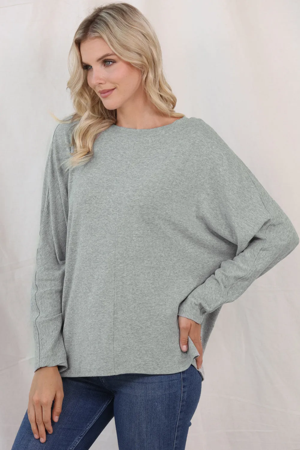 Women's Solid Color Patchwork Long Sleeve Top