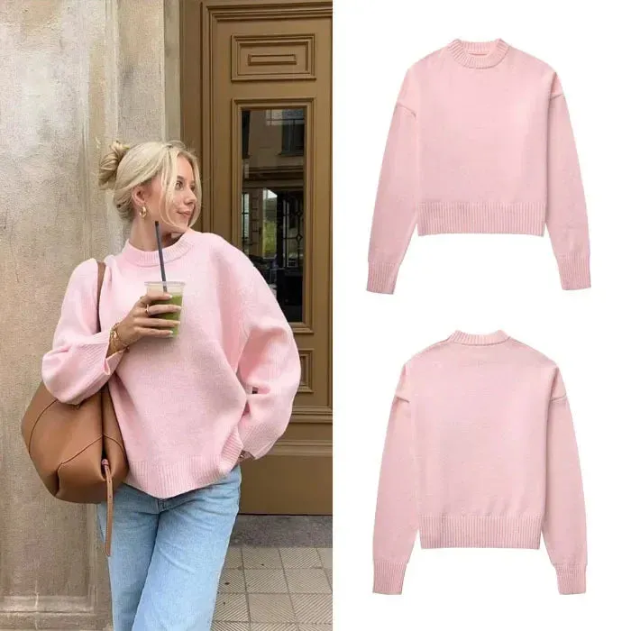 YESMYTOOL  -  Autumn Warm Sweater Women Pullovers Winter New Korean Women Lazy Elegant Casual Loose Knitted Sweater Female Tops Jumper